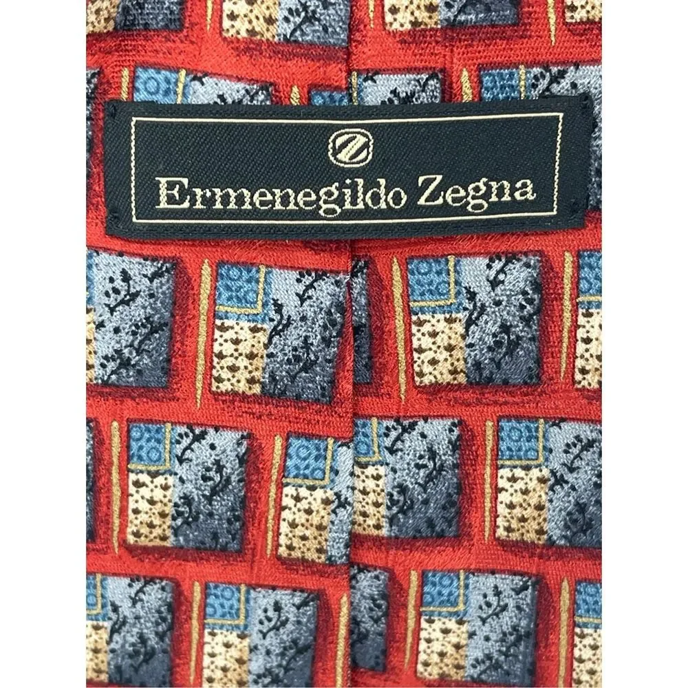 Vintage‎ Ermenegildo Zegna Tie Silk Red